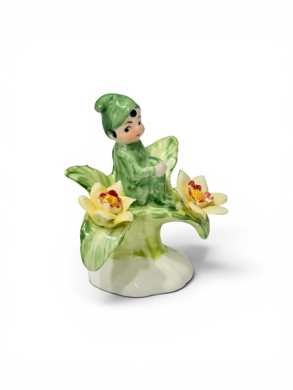 Vintage Napcoware Bone China Elf Pixie from "Flower of the Month" - Picture 4 of 12
